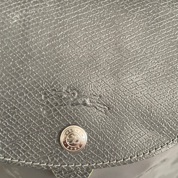 NEW Longchamp Le Pliage Small Canvas Backback- Grey - Picture 6 of 10